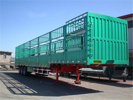 40FT 3 assi Flatbed Truck Fence Semi-trailer con 8.12.16 Numero pneumatico e tipo di furgone
