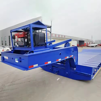 60 80 100 tonnellate Colletto di gallina caricatore staccabile basso Lowboy Truck Flatbed Lowbed Semi-trailer