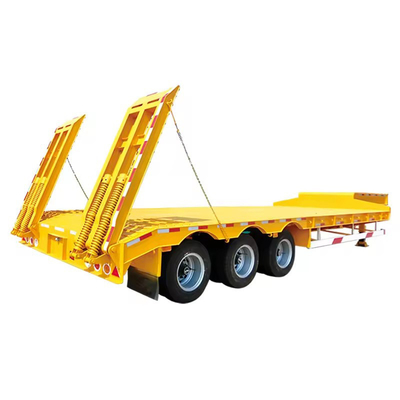 13500X3000X1550 mm 8 assi 120 tonnellate Capacità di carico 100ft semirimorchio a letto basso piatto