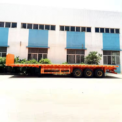 Personalizzazione 3 assi 80t Lowbed Lowboy Low Flatbed Loader Drop Deck Trailer Tread 1820mm