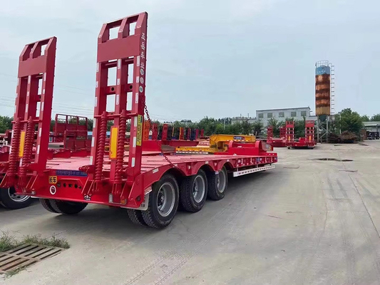 Container a letto piatto da 60 tonnellate e 20 piedi, semirimorchio a letto piatto da 40 piedi, con elevata capacità di carico