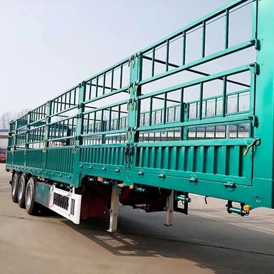 40 t 60 t 3 assi recinzione laterale alta stock vivo trasporto di bestiame recinzione semirimorchio