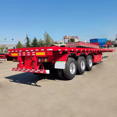 50 FT semirimorchio Flatbed Tow Truck con rimorchio idraulico a letto basso di classe pesante