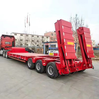 Capacità di carico elevata 2-asse 80t contenitore a letto basso telaio rimorchio a letto piatto personalizzazione