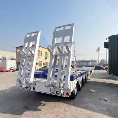 Capacità di carico elevata 2-asse 80t contenitore a letto basso telaio rimorchio a letto piatto personalizzazione