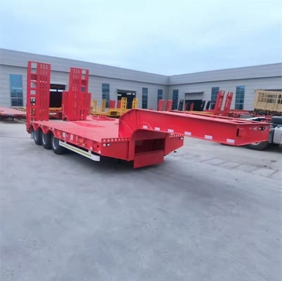 Ferro 40FT 50FT 60FT 12m 12 ruota semirimorchio a letto piatto Prodotto in con 2.3 numero di asse