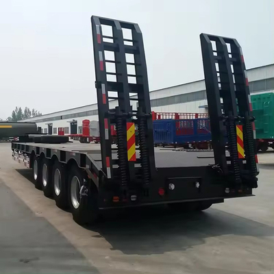 Trasporto di ferro pesante 3 assi 30 t/60 t rimorchio basso a piano con collo di gallina
