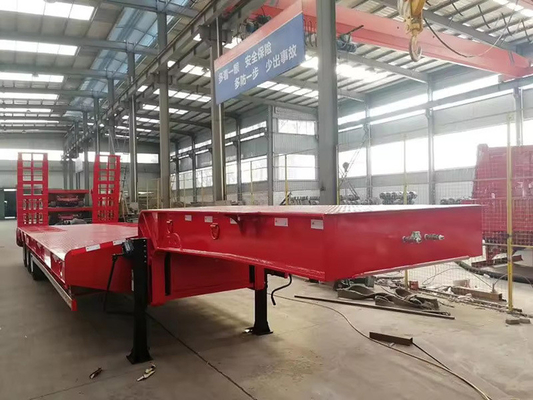 Personalizzazione Trasporto di attrezzature pesanti semirimorchio a letto basso con battistrada da 1820 mm