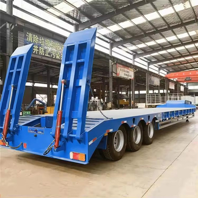 40ft 80 tonnellate di acciaio al carbonio semirimorchio piatto per la personalizzazione del trasporto di container