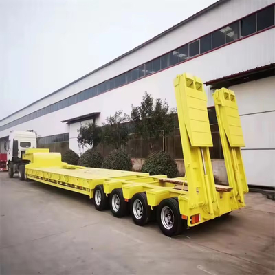 Container per il trasporto a letto piatto da 40 piedi con 10 pneumatici e 2,3 assi