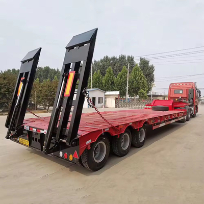 Container per il trasporto a letto piatto da 40 piedi con 10 pneumatici e 2,3 assi