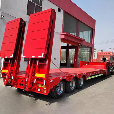 Container per il trasporto a letto piatto da 40 piedi con 10 pneumatici e 2,3 assi