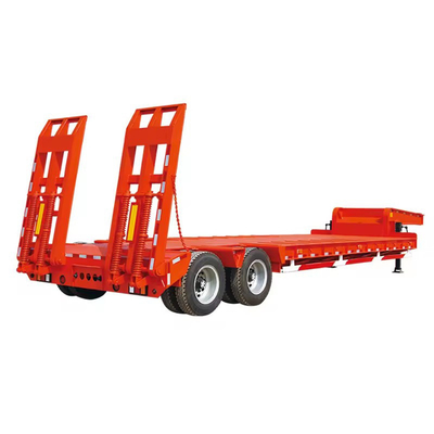 3 assi 40 FT Flatbed 50 tonnellate Container Low Boy Low Bed Semi-trailer con tipo flatbed