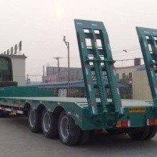 12 m letto piatto letto piatto carico semirimorchi con 3 assi collo di gallina trasporto letto basso