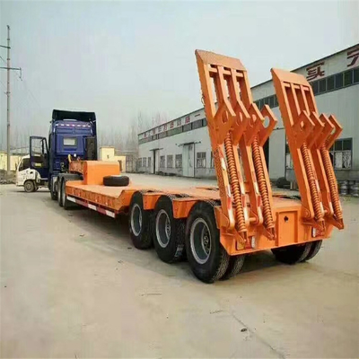 12 m letto piatto letto piatto carico semirimorchi con 3 assi collo di gallina trasporto letto basso