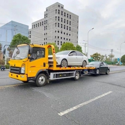 4*2 Conduzione Tipo 5 tonnellate Flatbed Board Wrecker Tow Truck Self Loader Flat bed Recovery Truck