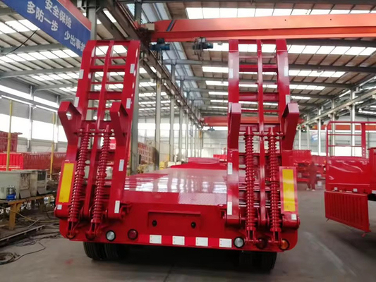 35 tonnellate 2 assi Flatbed Low Bed Utility Truck Semi-trailer Senza sistema di frenatura antiblocco ABS