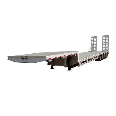35 tonnellate 2 assi Flatbed Low Bed Utility Truck Semi-trailer Senza sistema di frenatura antiblocco ABS