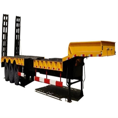 Sistemi di sospensione tipo braccio posteriore 10 pneumatici 4-asse rimorchio lowboy con scala idraulica