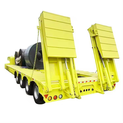 Semi-remolchi a tre assi diretti 40ft 60ft Container Chassis Semi-remolchi a letto piatto con pneumatici 12r22.5