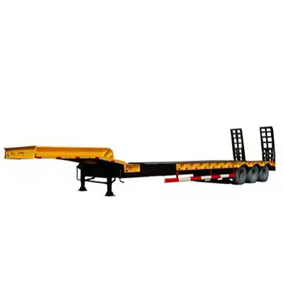 Semi-remolchi a tre assi diretti 40ft 60ft Container Chassis Semi-remolchi a letto piatto con pneumatici 12r22.5