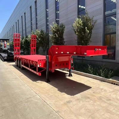Semi-remolchi a tre assi diretti 40ft 60ft Container Chassis Semi-remolchi a letto piatto con pneumatici 12r22.5