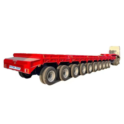 3 assi Container Flatbed Trailer 20-60 piedi Flatbed Semi-Trailer con 28 t di terra