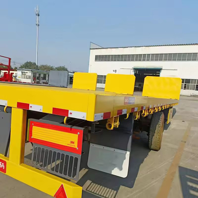 60 tonnellate di capacità rimorchio piatto estensibile con 4 assi e basso consumo di carburante