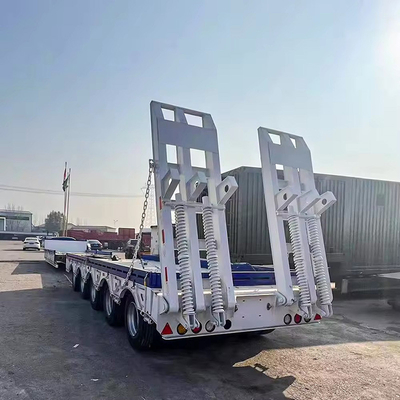 Sistema di sospensione del braccio posteriore di un semirimorchio piatto da 40 piedi destinato al trasporto di container
