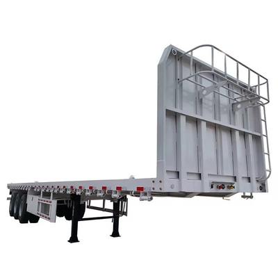 Autodumping 40ft Flatbed Truck Trailer con 12PCS Twist Lock e 1820mm Tread
