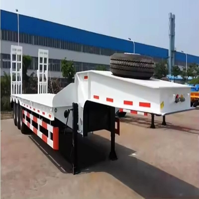 60t Design escavatore caricatore staccabile collo di gallina Lowboy camion rimorchio letto basso semirimorchio