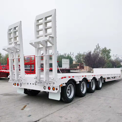 2.3 Personalizzazione degli assi 100 tonnellate rimorchi per camion a letto basso per il trasporto di escavatori
