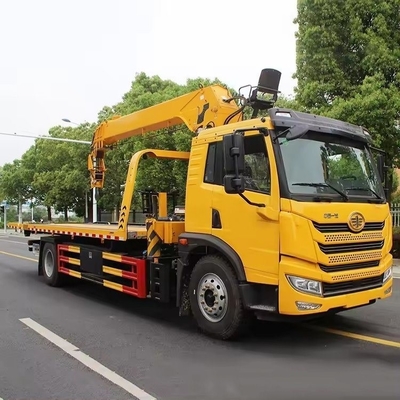Qing Ling 4*2 Low Angle Full Land Flatbed Tow Truck Wrecker per il supporto tecnico in linea
