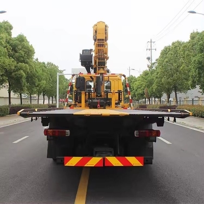 Qing Ling 4*2 Low Angle Full Land Flatbed Tow Truck Wrecker per il supporto tecnico in linea
