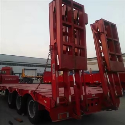 13500X3000X1550 mm Semirimorchio a letto basso in ferro per il trasporto di macchine 13m rimorchio a letto piatto