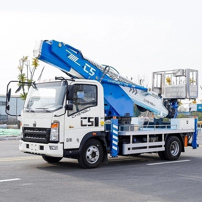Veicolo di lavoro aereo montato su camion con piattaforma e prestazioni personalizzabili