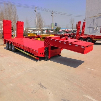 3 assi semirimorchio a schiera piatta per il trasporto di container senza sistema di frenatura antiblocco ABS