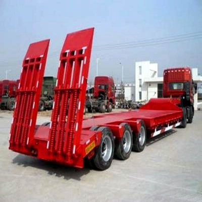 Personalizzazione 3 assi Escavatore Trasporto 60 tonnellate semi-remorchi usati a letto basso con asse 13 t