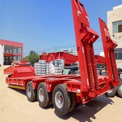 Personalizzazione 3 assi Escavatore Trasporto 60 tonnellate semi-remorchi usati a letto basso con asse 13 t
