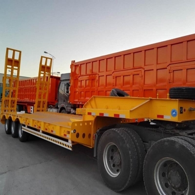 Trailers a tre assi con collo di gallina non rimovibile da 13 m con letto basso e letto basso