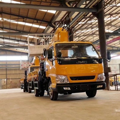 Camion piattaforma aerea veicolo di lavoro con grande cestino di lavoro e tipo di trasmissione manuale