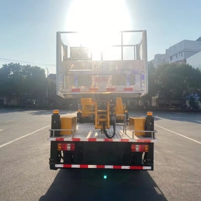 4x2 Truck a ruote motrici montato 25m Veicolo di lavoro aereo con piattaforma e freno di taglio