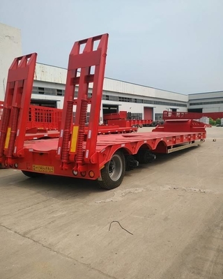12 Numero pneumatico 20FT 40FT 45FT Container Transport Semi-remorco a letto piatto con serratura a torsione