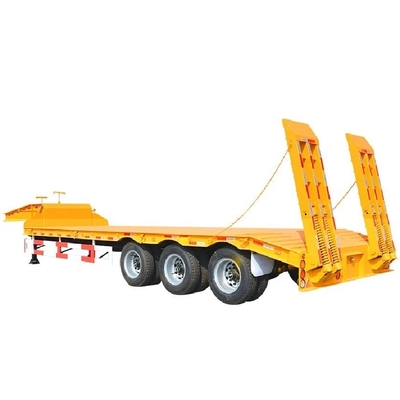 Semi-remorchi a tre assi a letto piatto a bassa altezza per il trasporto di container