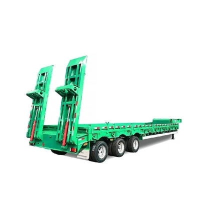 Semi-remorchi a tre assi a letto piatto a bassa altezza per il trasporto di container