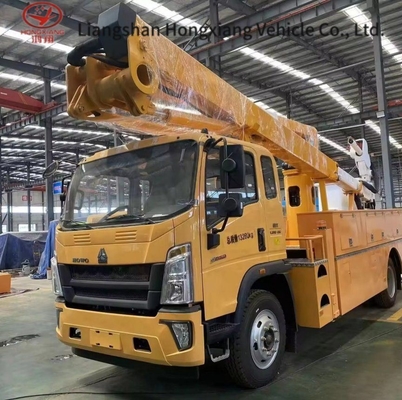 16m Alta altitudine Operazione aerea Piattaforma di sollevamento Camion Cutoff Freno personalizzabile