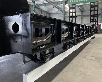 3 assi 60 tonnellate semirimorchio a ponte inferiore a ponte piatto a letto basso per il trasporto pesante