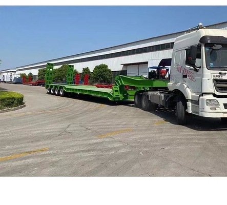 50 tonnellate Green Loader Truck Trailer 3 4-Axis Personalizzazione 1 anno Servizio post-vendita