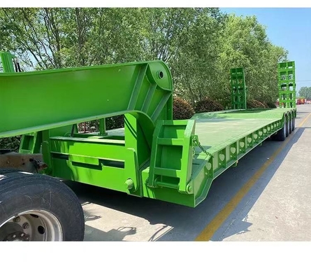 50 tonnellate Green Loader Truck Trailer 3 4-Axis Personalizzazione 1 anno Servizio post-vendita