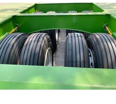 50 tonnellate Green Loader Truck Trailer 3 4-Axis Personalizzazione 1 anno Servizio post-vendita
